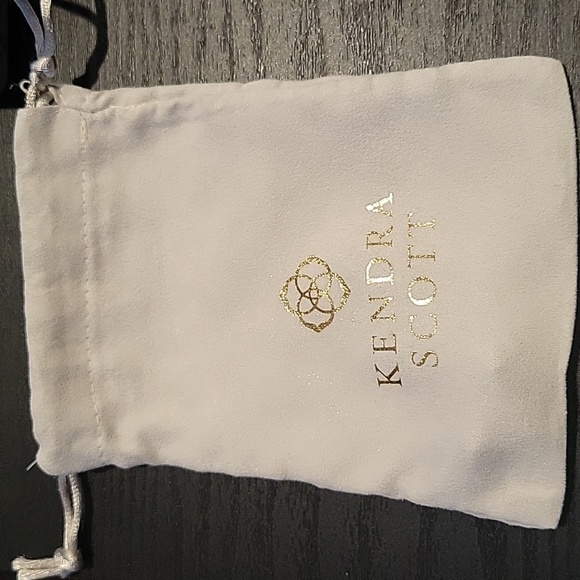 Kendra Scott Ellie Stud Earrings Silver tone bronze veined turquoise magnesite - Picture 4 of 4